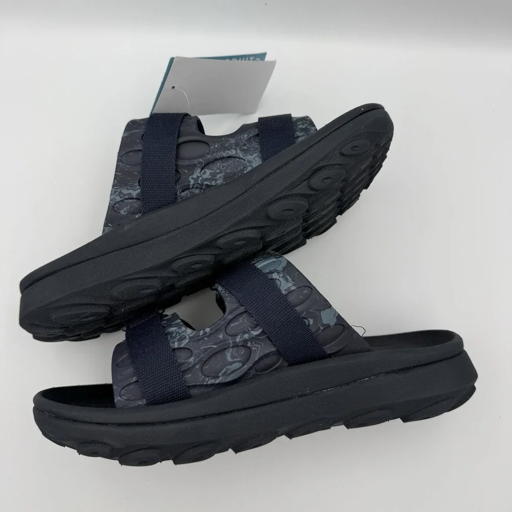 Merrell Hut Ultra Wrap Sandals Mens 7M Blue Comfort‎ Slip On Adjustable Dad New
